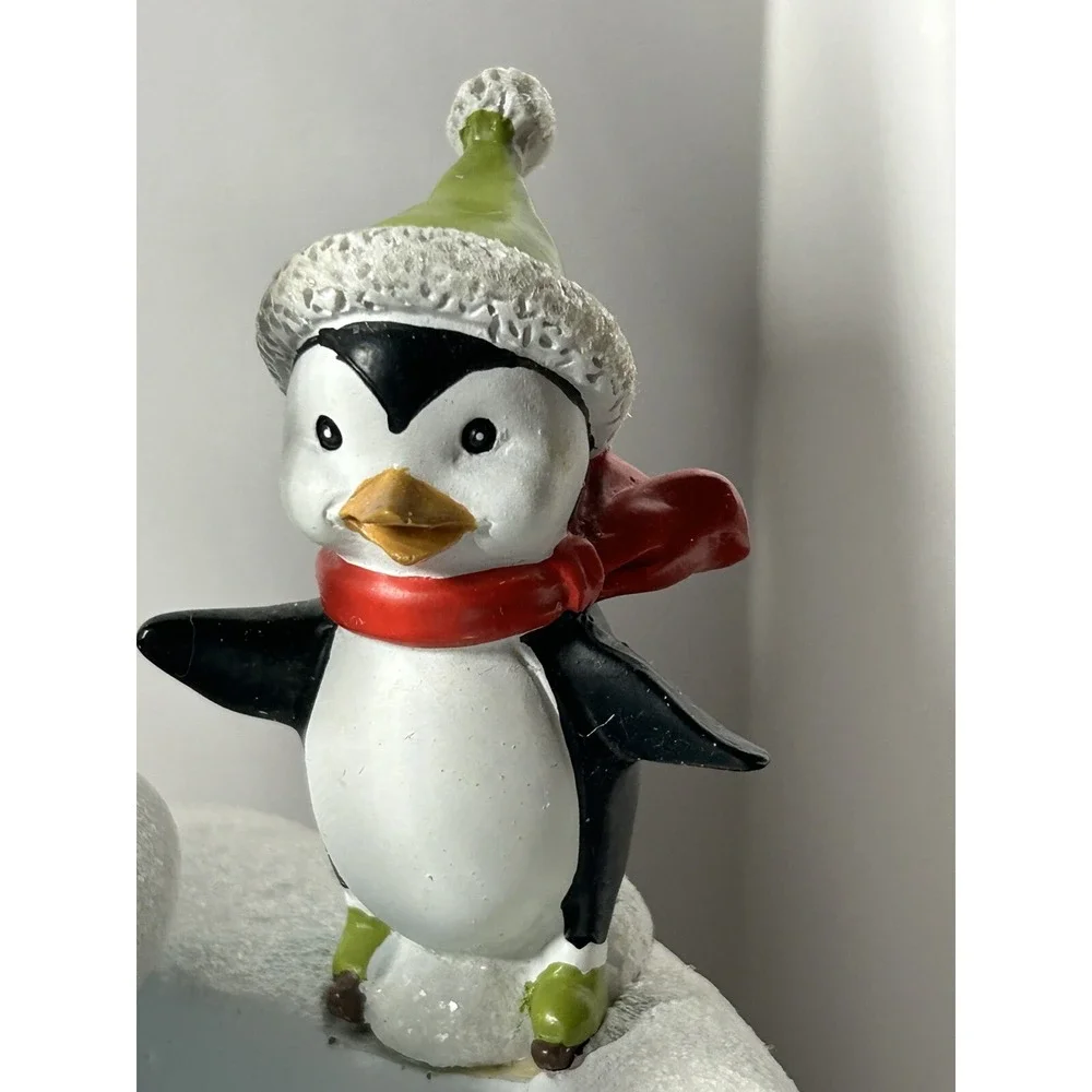Cracker Barrel Exclusive Christmas‎ Penguin Fountain Winter Wonderland Works